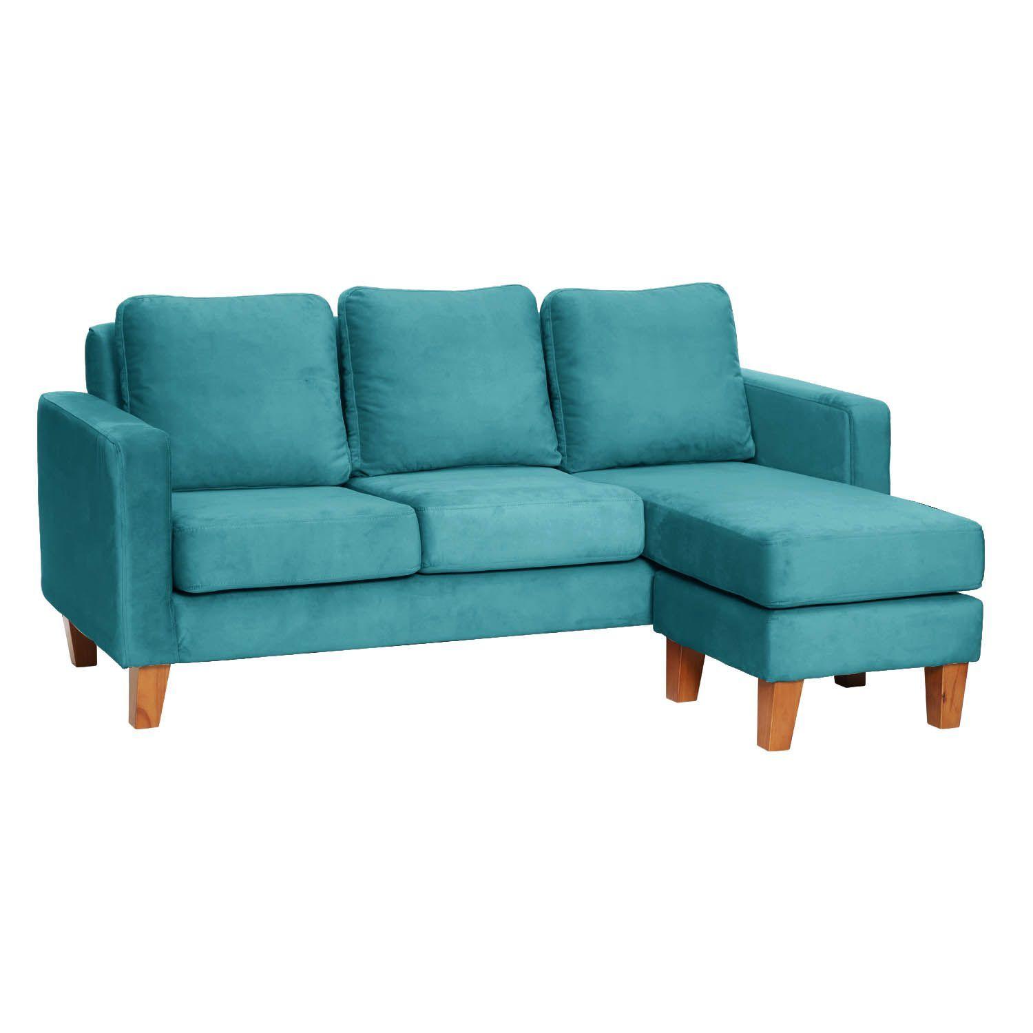 SECCIONAL VENECIA INTERCAMBIABLE TELA VELVET TURQUESA-5