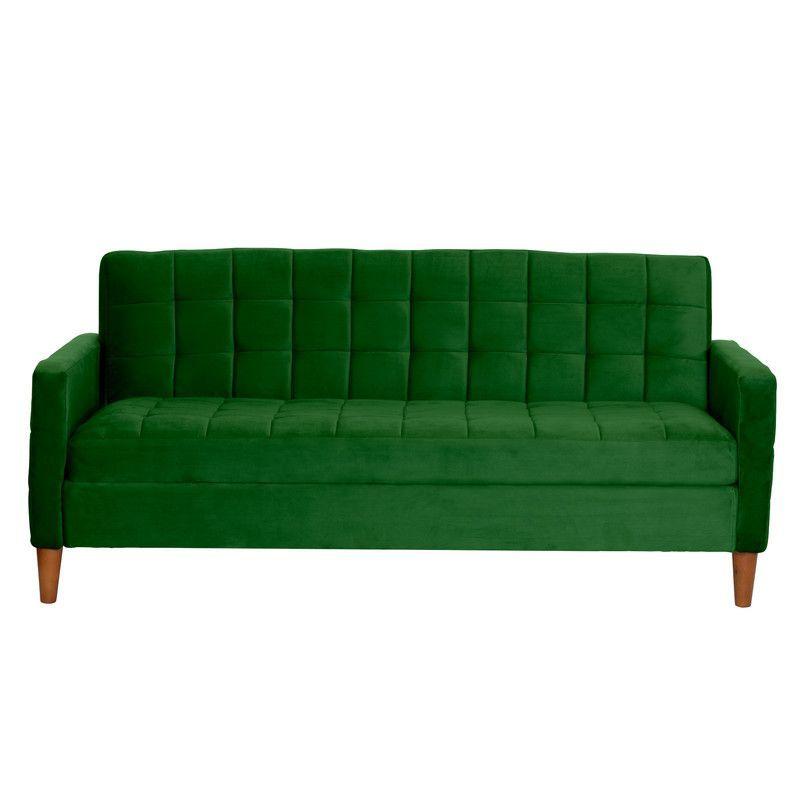 FUTON GENOVA TELA VELVET VERDE-2