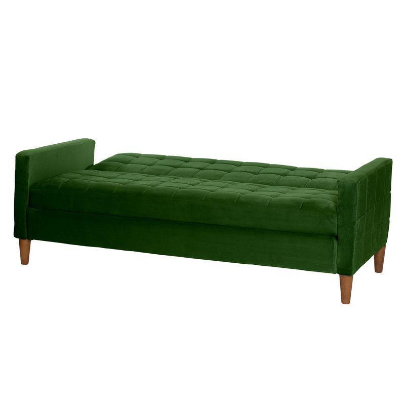 FUTON GENOVA TELA VELVET VERDE-5