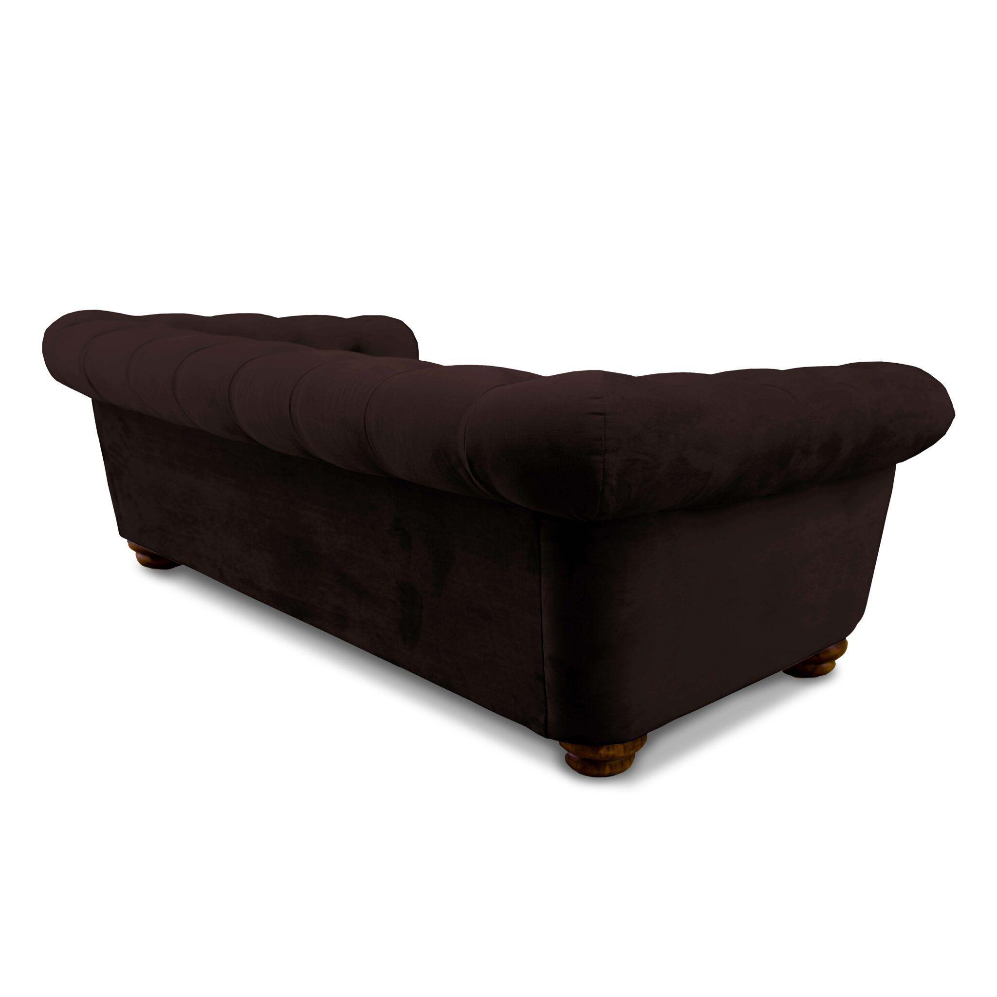 SOFA FLORENCIA 3C TELA VELVET CHOCOLATE-2
