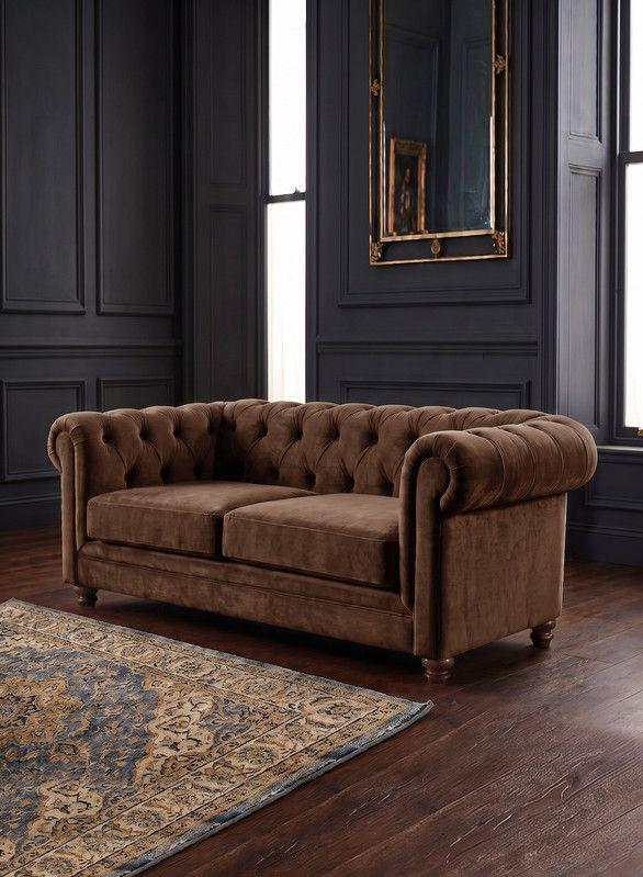 SOFA FLORENCIA 3C TELA VELVET CHOCOLATE-3