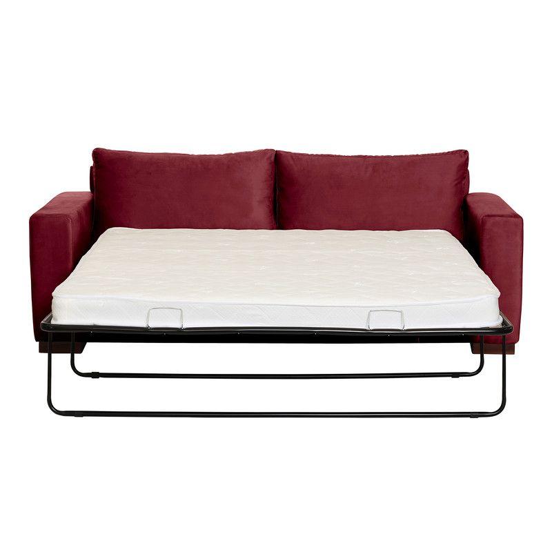 Sofa Cama Livorno 2Pl Tela Velvet Burdeo-2