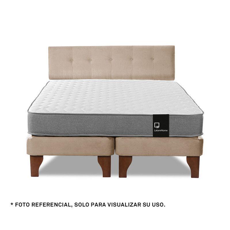 Respaldo Best Tela Beige 2 Plazas-3