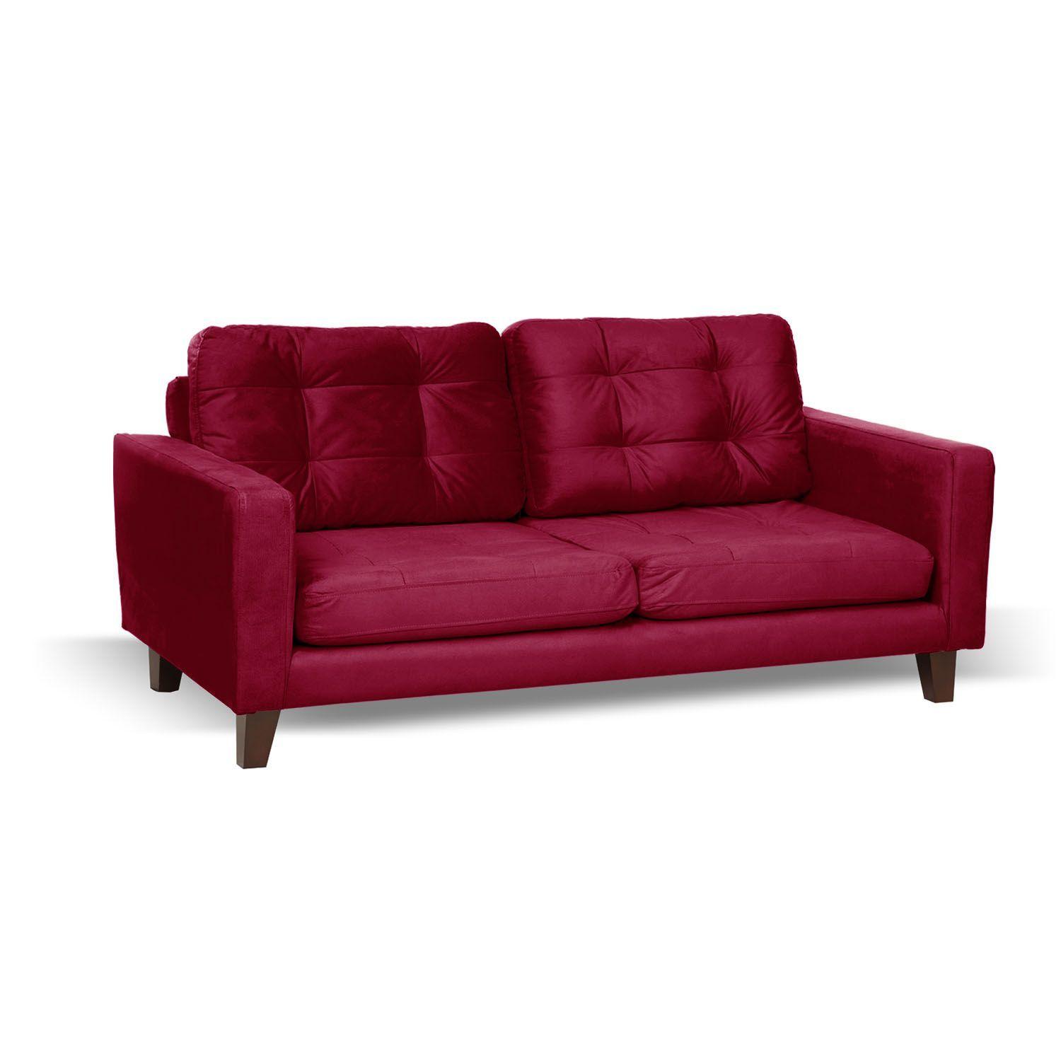 SOFA NAPOLES 3C TELA  VELVET  BURDEO-2