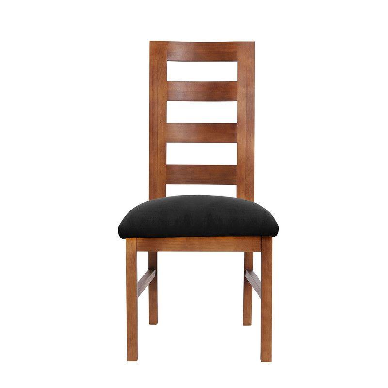 Juego De Comedor Merida 6 Sillas Granada  Tela Velvet Negro-3