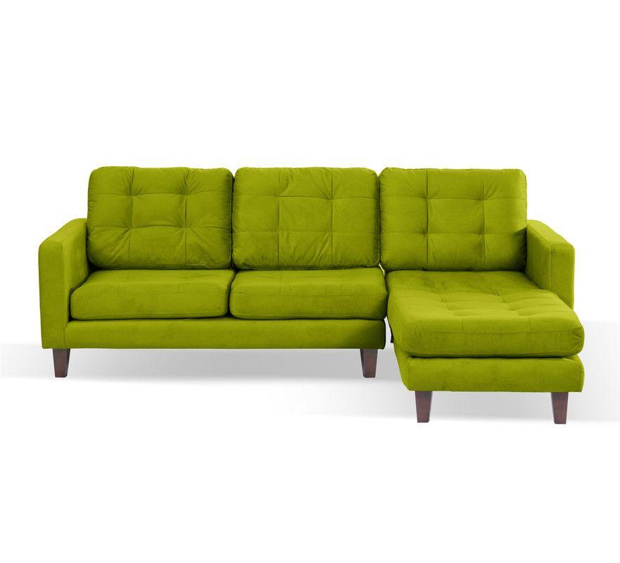Sofa Chaiselong Der Napoles Tela Velvet  Pistacho-0