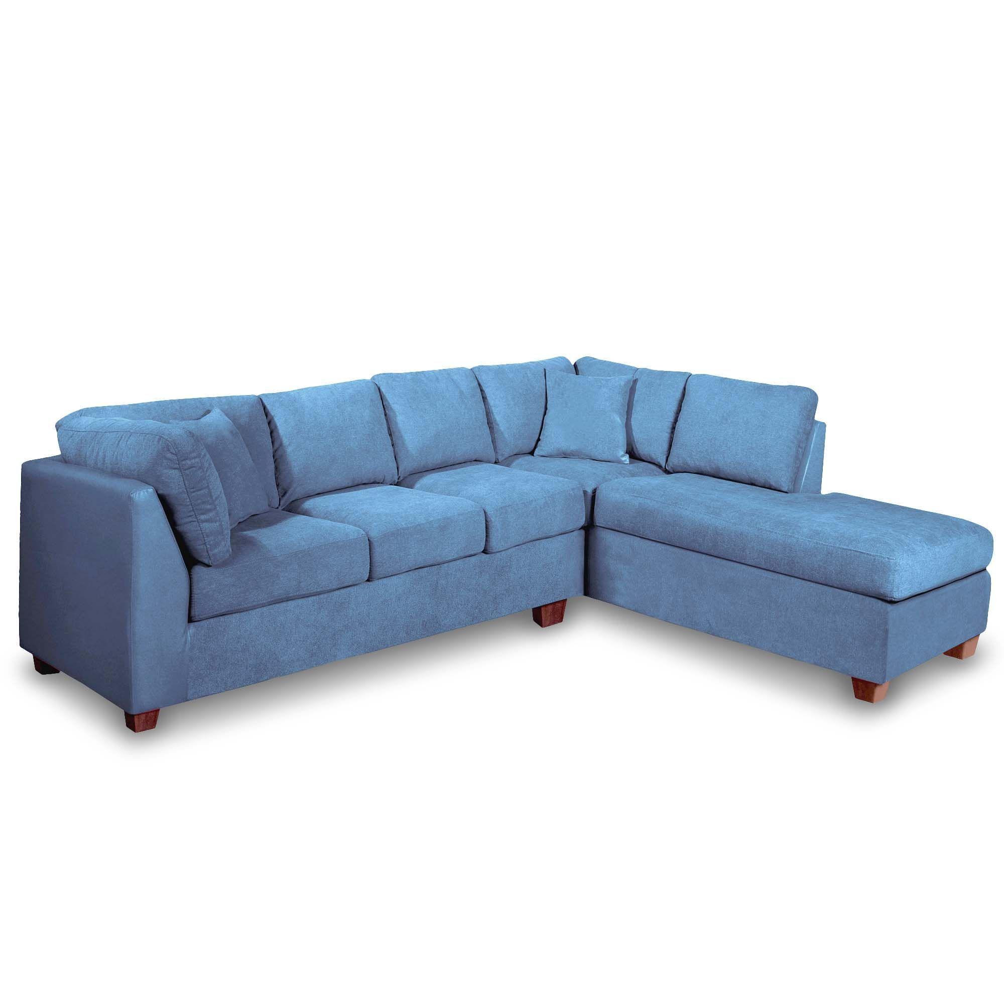 SECCIONAL PADUA DER TELA VELVET AZUL PETROLEO-2