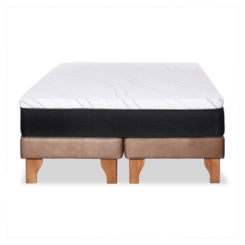 Cama Zen Top Spring  Visco Cuero Kentucky Beige King-5