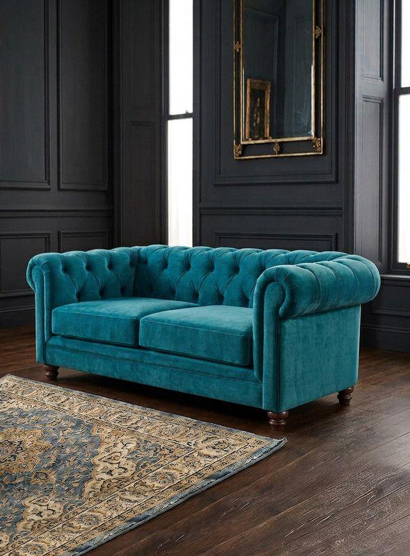 SOFA FLORENCIA 3C TELA VELVET AZUL PETROLEO-3