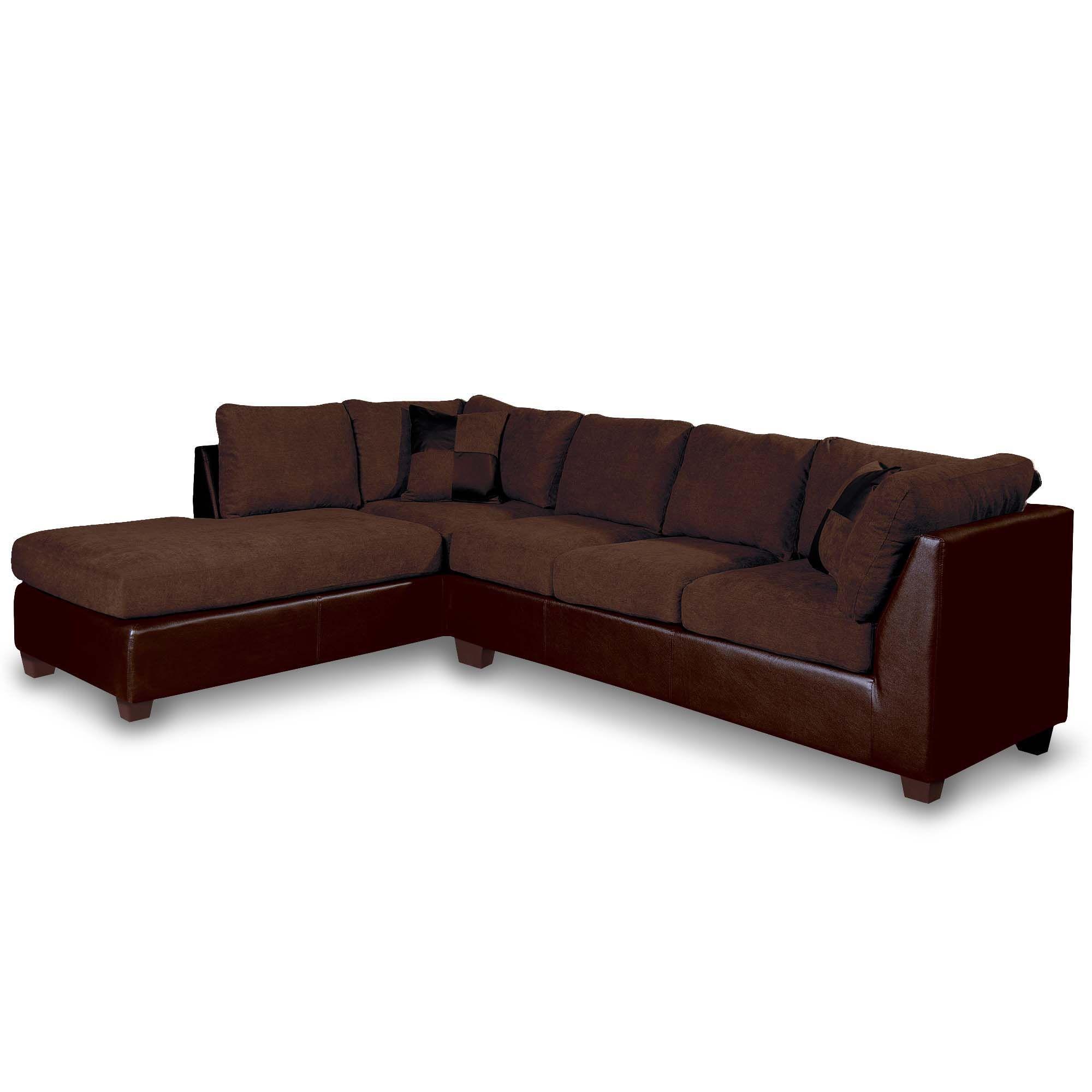 SECCIONAL PADUA IZQ PU CHOCOLATE/TELA VELVET CHOCOLATE-2