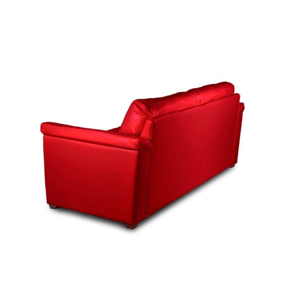 SOFA ANCONA 3C PU GRANO ROJO-5