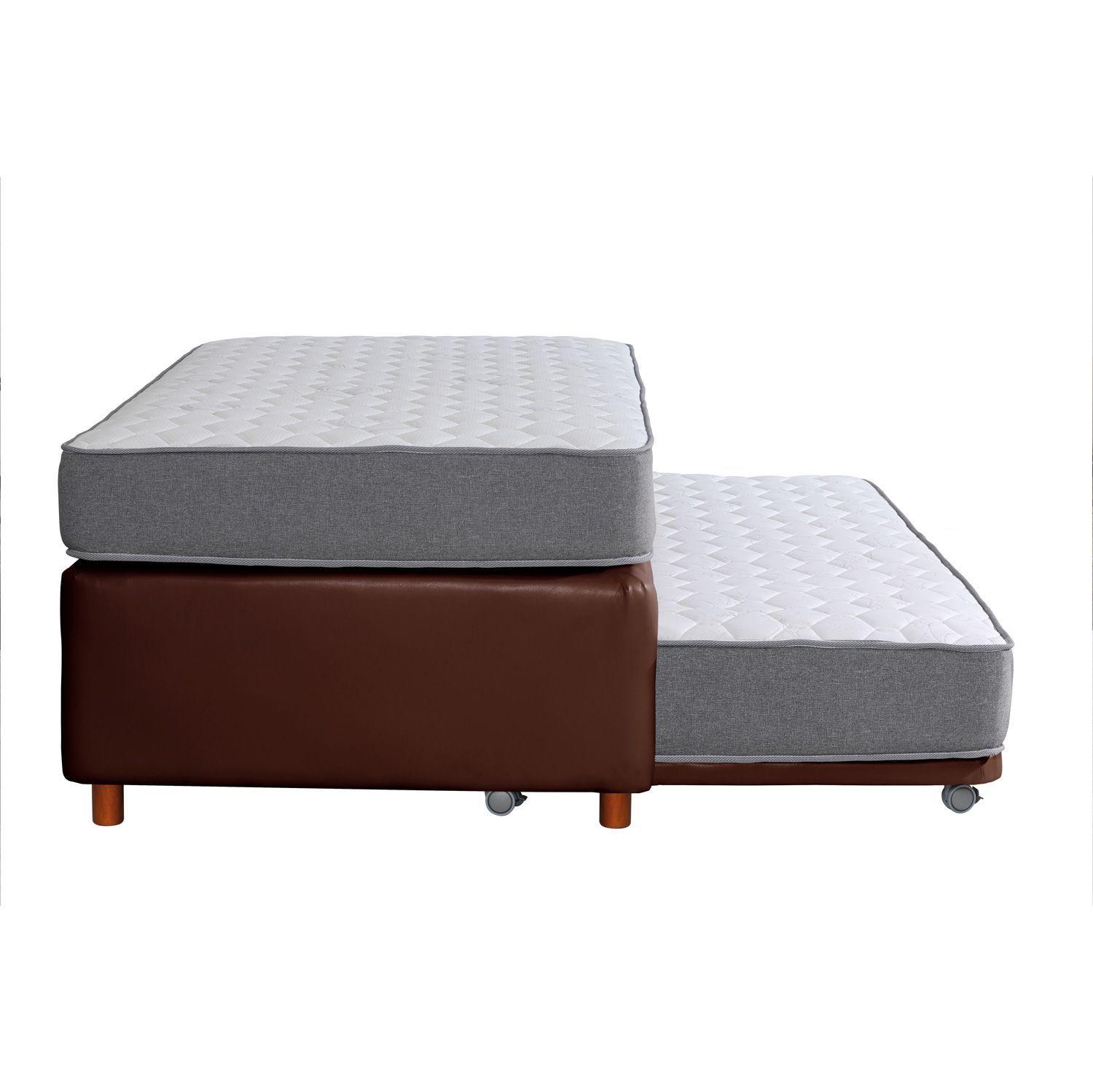 CAMA NIDO ZEN BEST PU CHOCOLATE 1 1/2 PZA-2