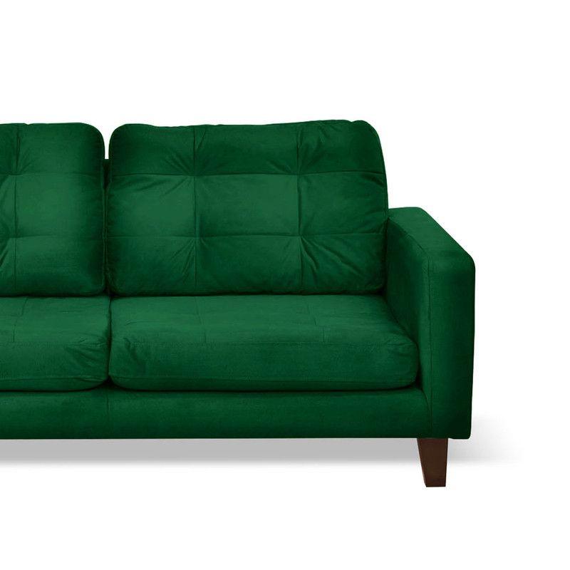Sofa Chaiselong Der Napoles Tela Velvet  Verde-2