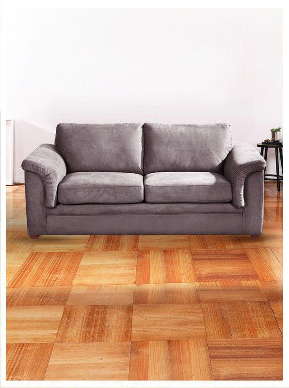 SOFA ANCONA 3C TELA  VELVET  GRIS-0