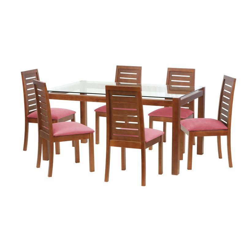 Juego De Comedor Barcelona 1600X1000 S/Tenerife Tela Palo Rosa-0