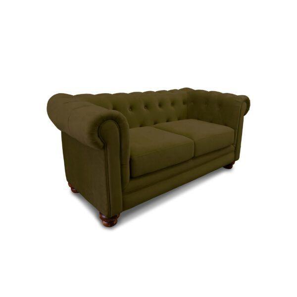 SOFA FLORENCIA 2C TELA VELVET VERDE-1