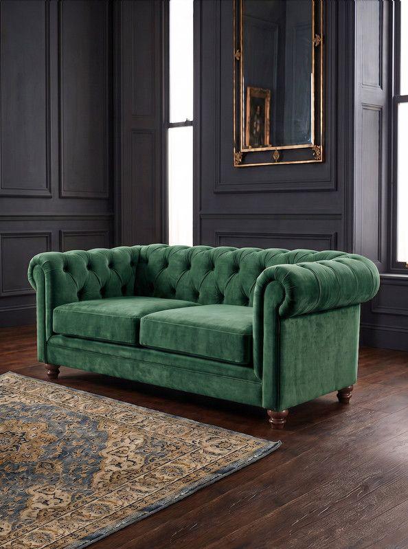SOFA FLORENCIA 2C TELA VELVET VERDE-3