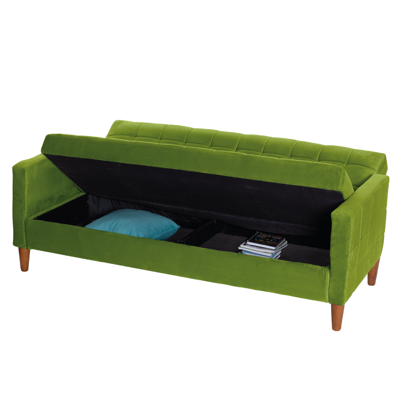 FUTON GENOVA  TELA VELVET PISTACHO-4