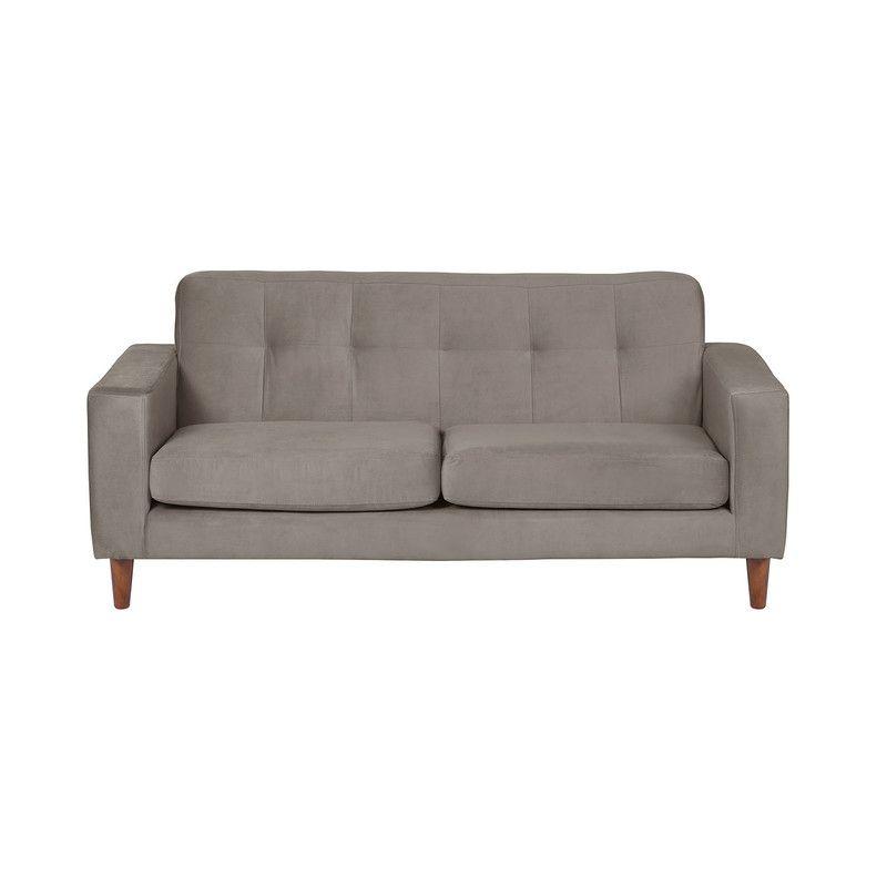 Sofa Salerno 2C Tela  Velvet  Gris-0