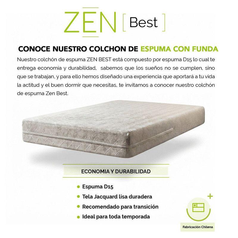 Colchon Zen Best Espuma 1.5 Plazas 105X190 cm-2