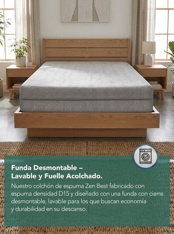 Colchon Zen Best Espuma 1.5 Plazas 105X190 cm-3