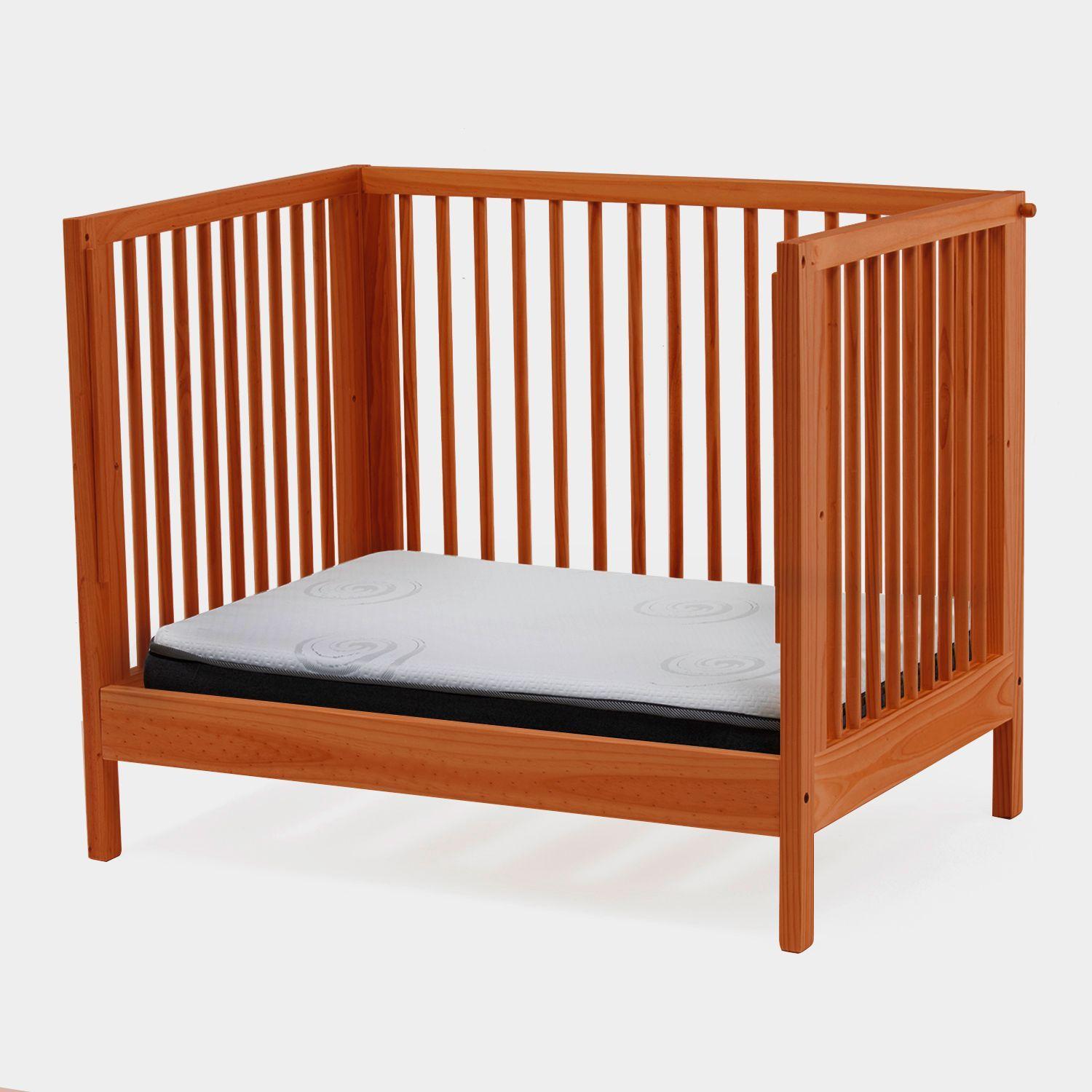 CUNA EVOLUTIVA ZEN BABY BORJA MADERA NATIVA 100X70 + COLCHON-3