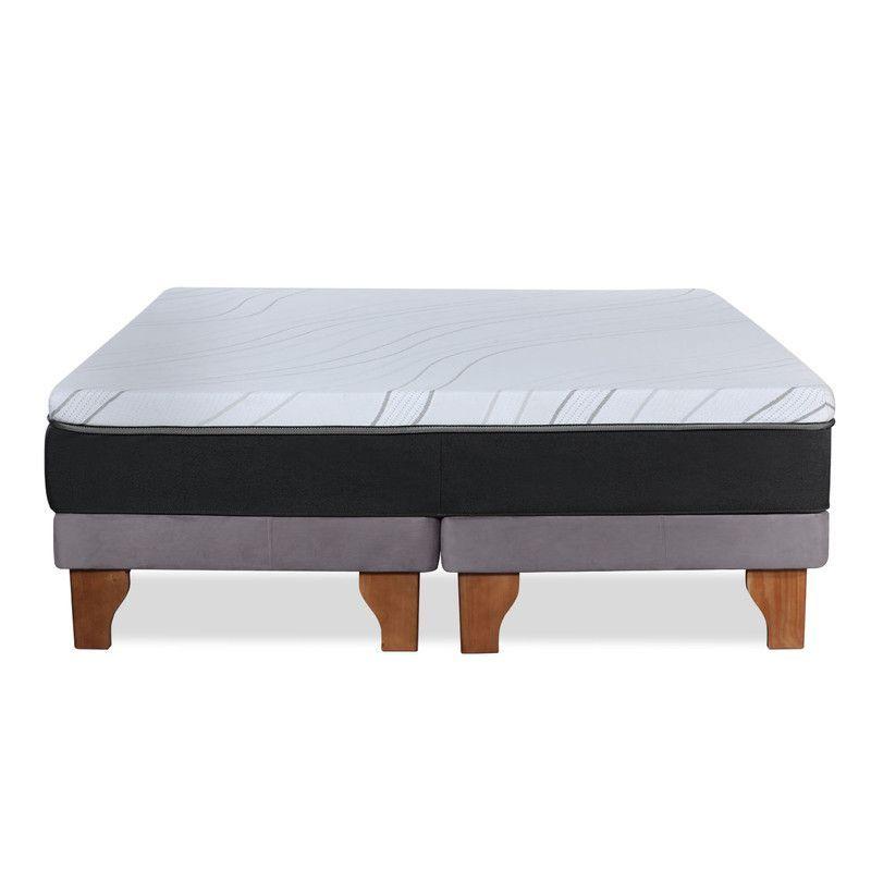 CAMA ZEN TOP SPRING  SOFT TELA GRIS KING-2