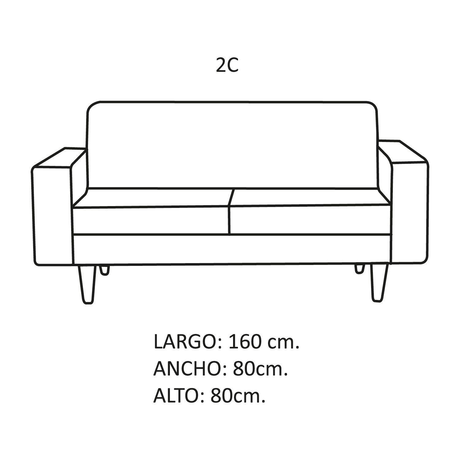 SOFA SALERNO 2C PU BEIGE-2