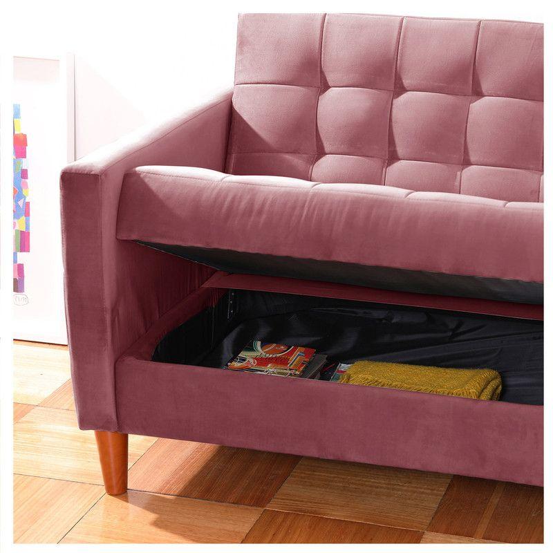 FUTON GENOVA  TELA VELVET PALO ROSA-1