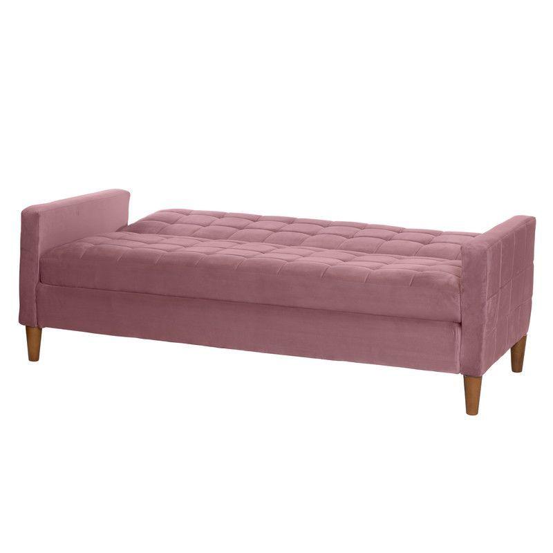 FUTON GENOVA  TELA VELVET PALO ROSA-5