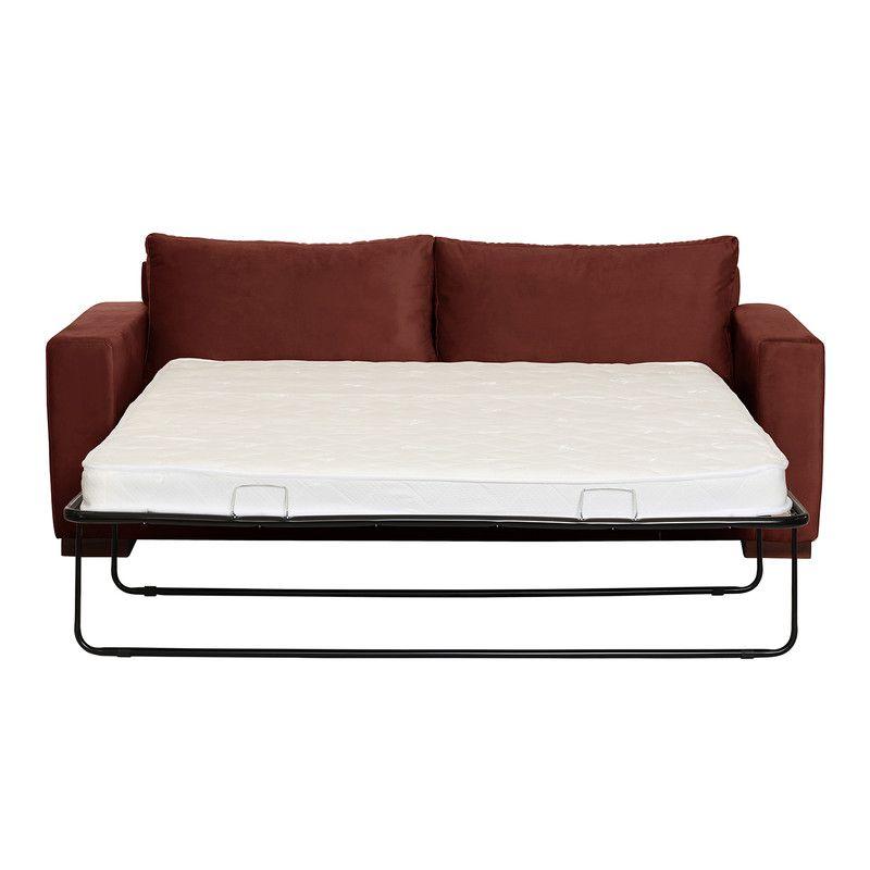 Sofa Cama Livorno 2Pl Tela Velvet Chocolate-2