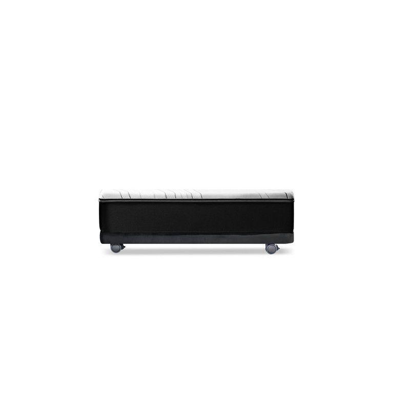 Base Cama Nido 1 Pza 190 Cm + Colchon Zen Pro Tela Negro-3
