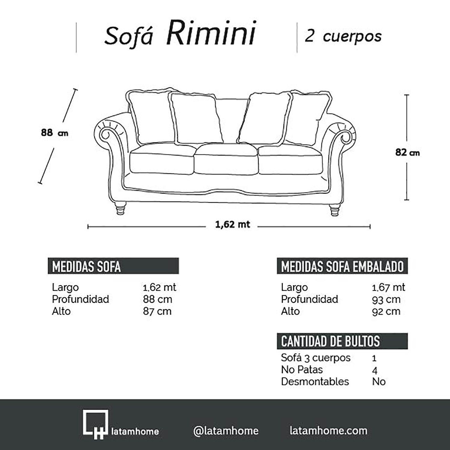 SOFA  RIMINI 2C TELA VELVET BEIGE-4