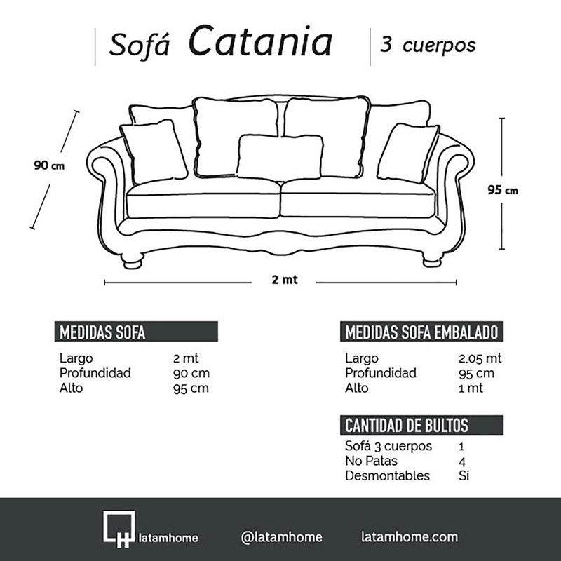 Sofa Catania 3C Tela Velvet Gris-4