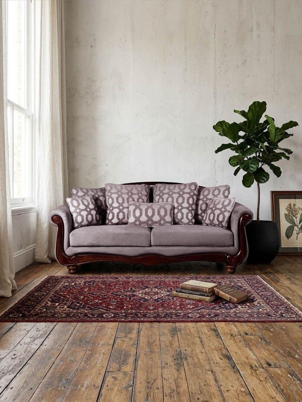 Sofa Catania 3 Cuerpos Clásico Tela Velvet-0