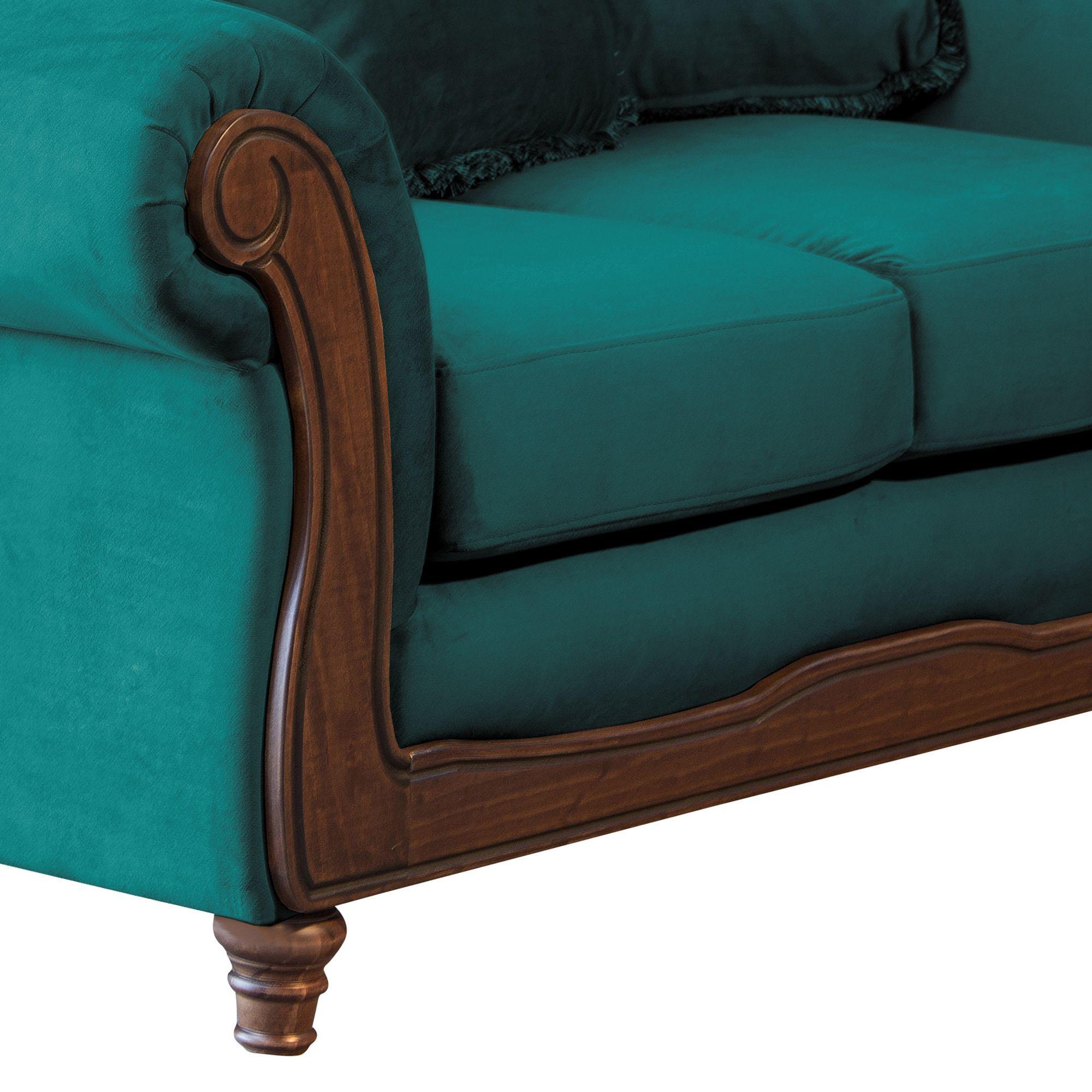 SOFA  RIMINI 3C TELA VELVET TURQUESA-3