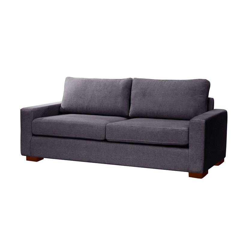 Sofa Cama Livorno 2Pl Lino Gris Oscuro-3