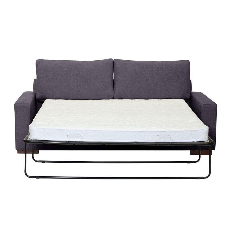 Sofa Cama Livorno 2Pl Lino Gris Oscuro-2