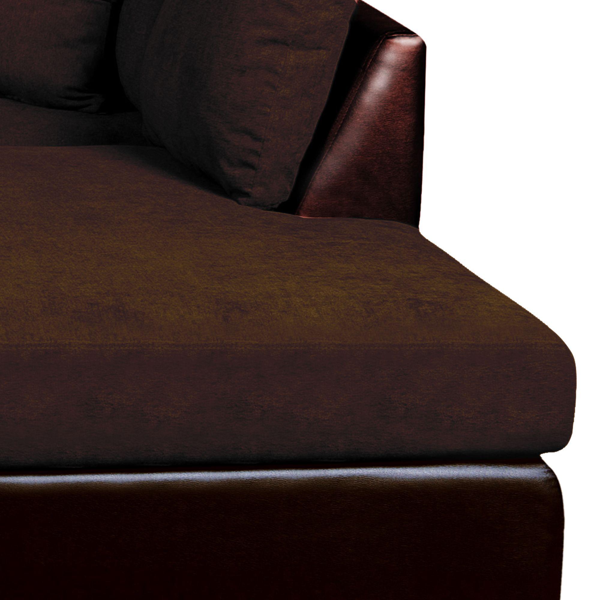 SECCIONAL PADUA DER PU CHOCOLATE/TELA VELVET CHOCOLATE-3