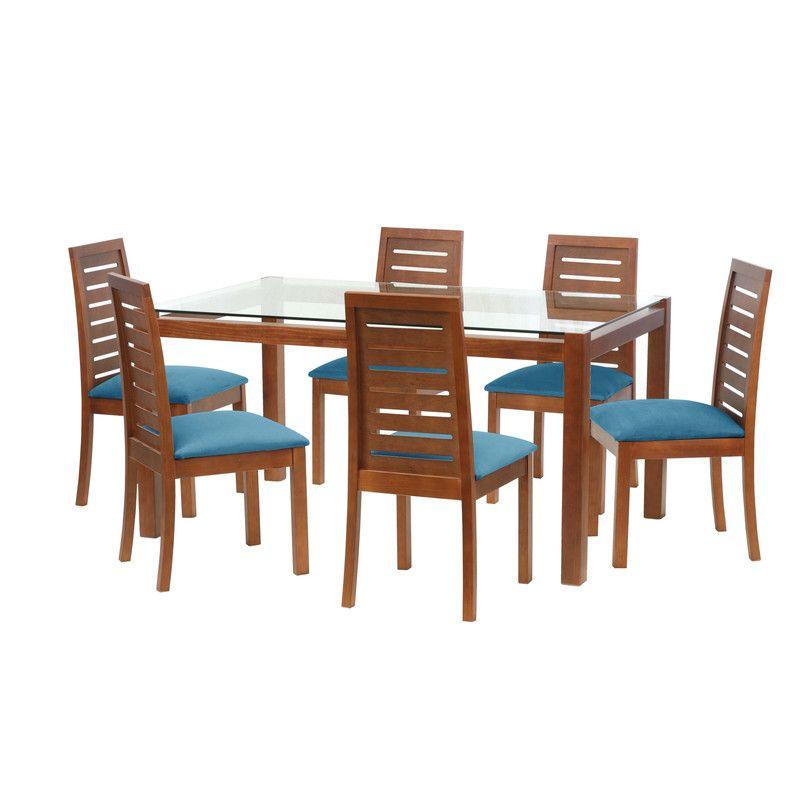 Juego De Comedor Barcelona 1600X1000 S/Tenerife Tela Azul petroleo-0
