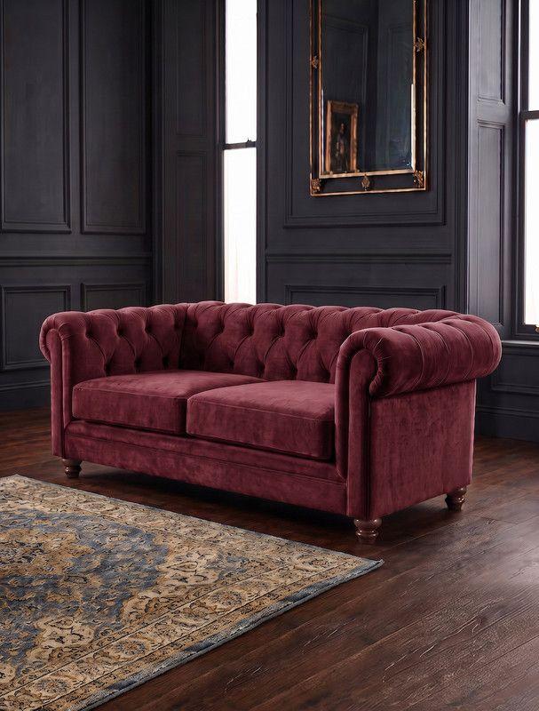 SOFA FLORENCIA 2C TELA VELVET BURDEO-3