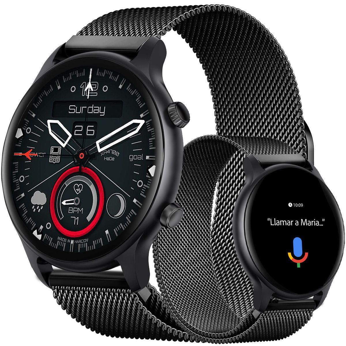 Smartwatch Hombre Sunset Black Pro Reloj Inteligente compatible Android-iOS-0
