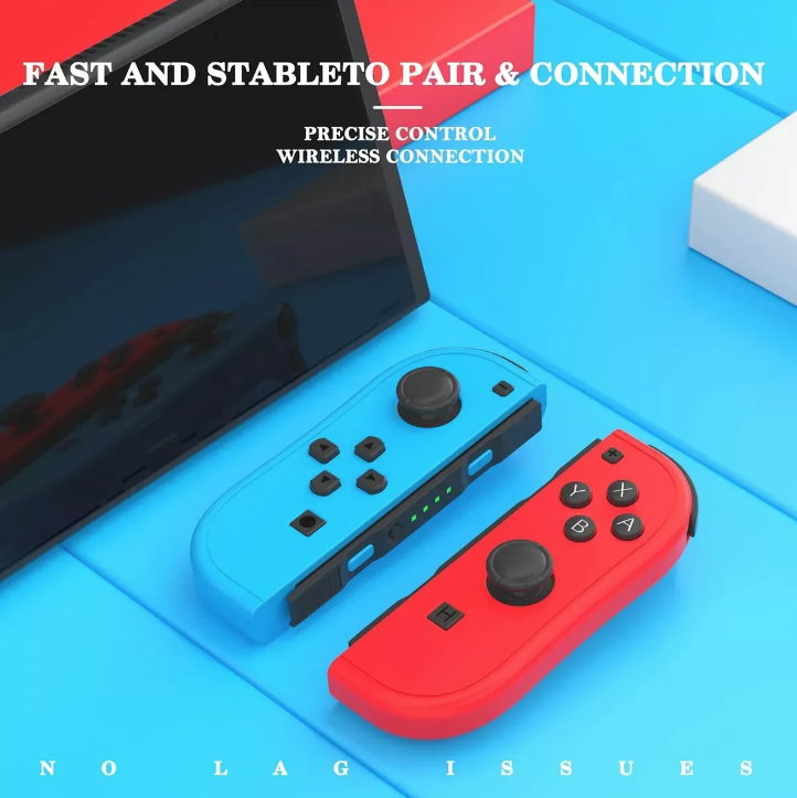 Controles Joy Compatible Con N Switch Oled Normal Azul-2