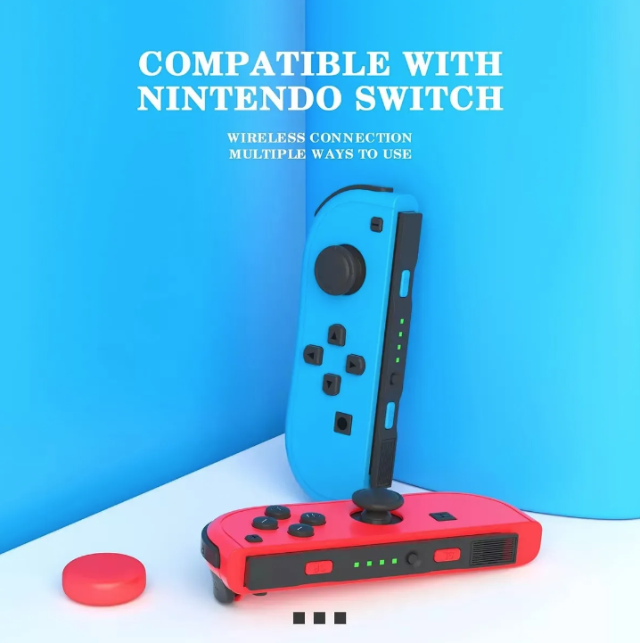 Controles Joy Compatible Con N Switch Oled Normal Azul-3