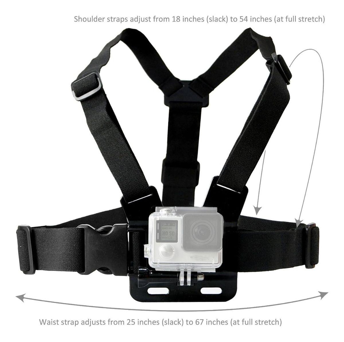 Arnes De Pecho Pechera Para Gopro 12 11 10 9 8 7 Resistente-3