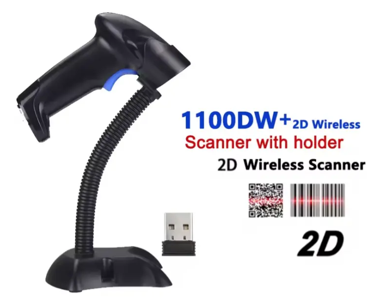 Lector C digos Barras Qr 2d Inal mbrico 2 4g Usb Port til-4