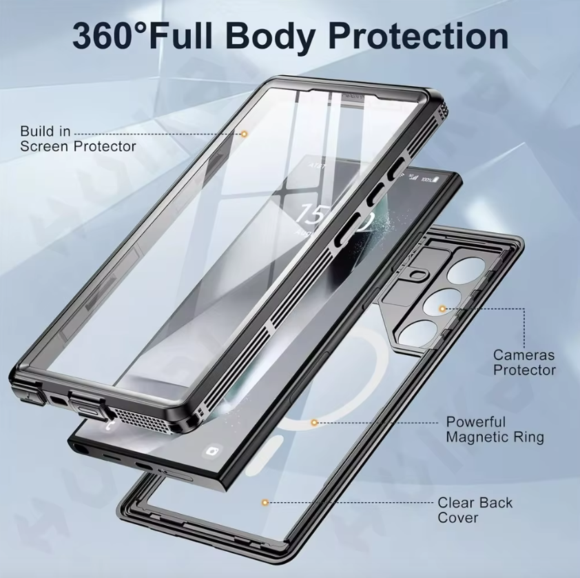 Carcasa Blindada Sumergible Waterprof Para Samsung S25 Ultra-3