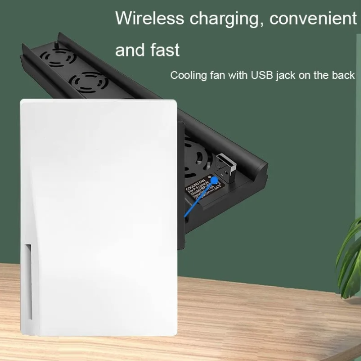 Ventilador De Refrigeracion Para Ps5 Con Puerto Usb Potente-3