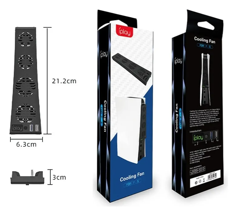 Ventilador De Refrigeracion Para Ps5 Con Puerto Usb Potente-4