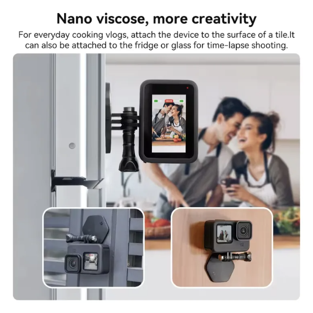 Soporte Pecho Magn tico Telesin Para Gopro Insta360 Dji-2